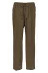 Brioni 'asolo' Trousers Featuring Elastic Waistband In Brown