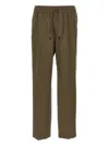 Brioni 'asolo' Trousers Featuring Elastic Waistband In Brown