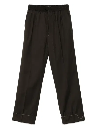 Brioni Asolo Trousers In Brown