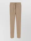 Brioni 'asolo' Trousers Elastic Waistband In Neutral