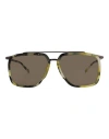 Brioni Aviator-style Acetate Sunglasses Man Sunglasses Multicolored Size 58 Acetate In Fantasy