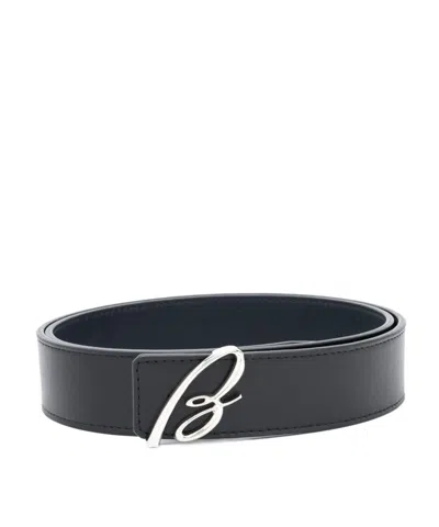 BRIONI BRIONI LOGO PLAQUE BUCKLE BELT