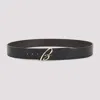 Brioni Adjustable Leather Reversible Belt In Black