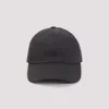 Brioni Coffee Polyester Baseball Cap With Tonal Visor In Black
