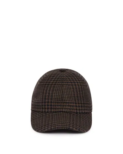 Brioni Beige Cashmere Cap In Brown