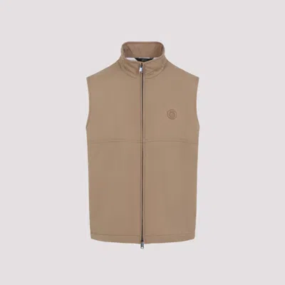 BRIONI BEIGE LOGO VEST