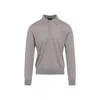 Brioni Cashmere-silk Blend Long-sleeve Polo In Gray