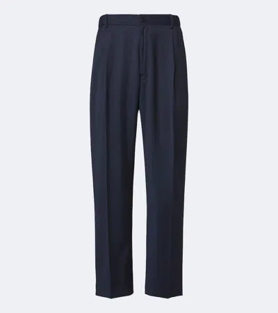 Brioni Bellagio Wool Straight Pants In Multi
