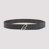 Brioni Dual-tone Leather Belt With Signature B Buckle In Black