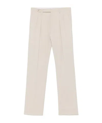 Brioni Belt-loop Casual Pants In Beige