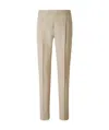 Brioni High Waist Cigarette Cut Trousers In Nude