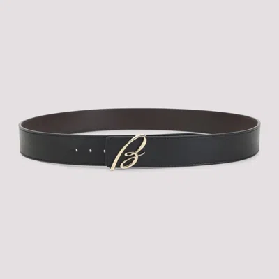 Brioni Black And Brown B Reversible Leather Belt