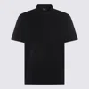 Brioni Logo-embroidered Cotton Polo Shirt In Black