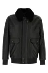Brioni Klassische Lederjacke In Black