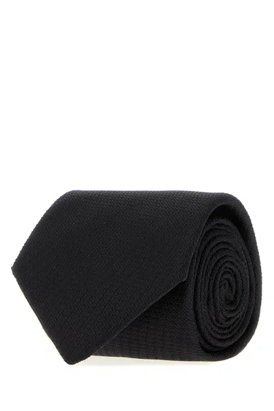 Brioni Black Silk Tie