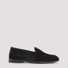 Brioni Almond Toe Suede Leather Penny Loafers