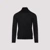 Brioni Cashmere High-neck In Cashmere And Silk In Black