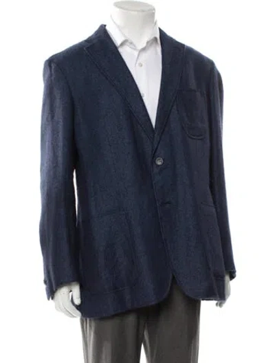 Pre-owned Brioni Blazer In Blue
