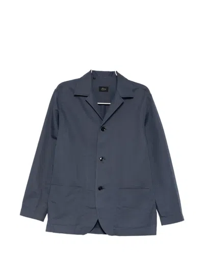 Brioni Blazer Shirt In Blue