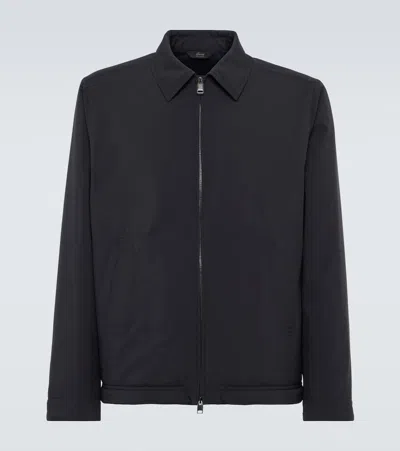 Brioni Blouson Jacket In Blue