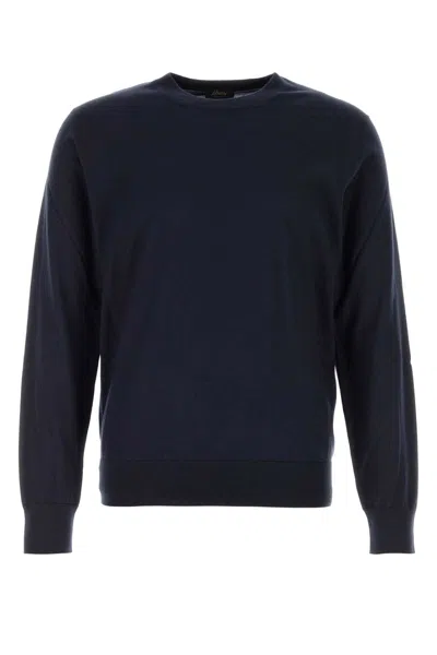 Brioni Midnight Blue Cashmere Blend Sweater