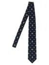 Brioni Jacquard Tie Ties And Papillon Blue In Blue