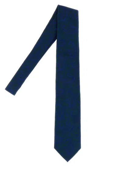 Brioni Blue Paisley Jacquard Tie