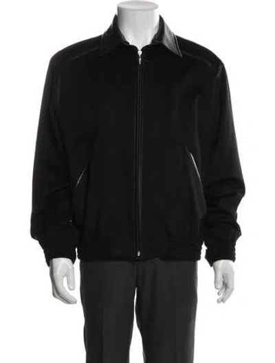 Pre-owned Brioni Bomber Jacket In Black