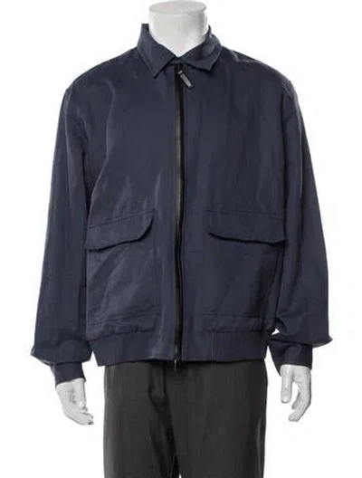 Pre-owned Brioni Bomber Jacket In Blue