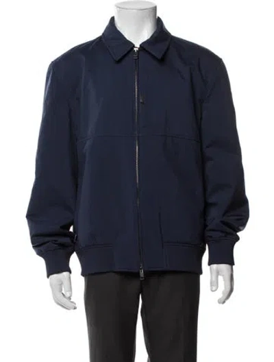 Pre-owned Brioni Bomber Jacket In Blue