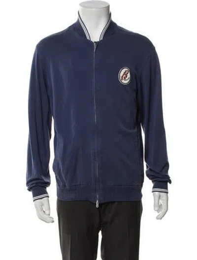 Pre-owned Brioni Bomber Jacket In Blue