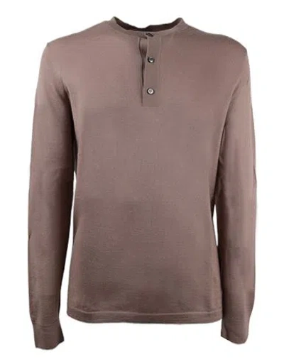 Brioni Pullover Man Sweater Brown Size 44 Cashmere