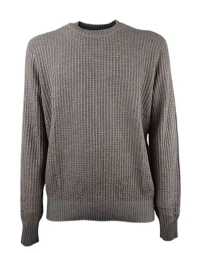 Brioni Pullover Man Sweater Brown Size 44 Cashmere In Gray