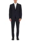 Brioni British Single-breasted Suit In Black