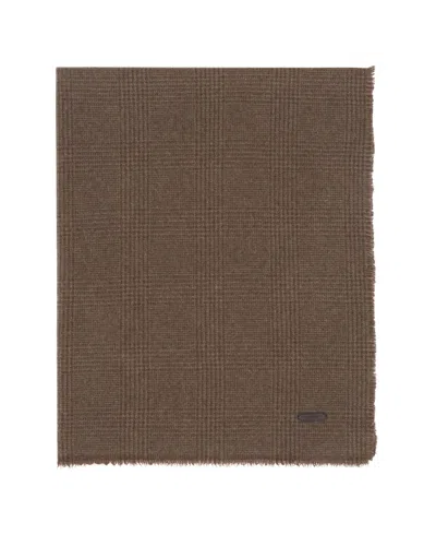 Brioni Brown Cashmere Scarf