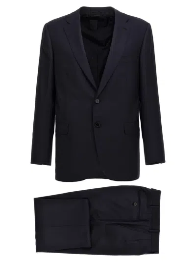 Brioni Single-breasted Wool Blazer In Blue