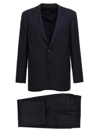 Brioni Single-breasted Wool Blazer In Blue