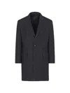 Brioni Button Front Pockets Coat In Black