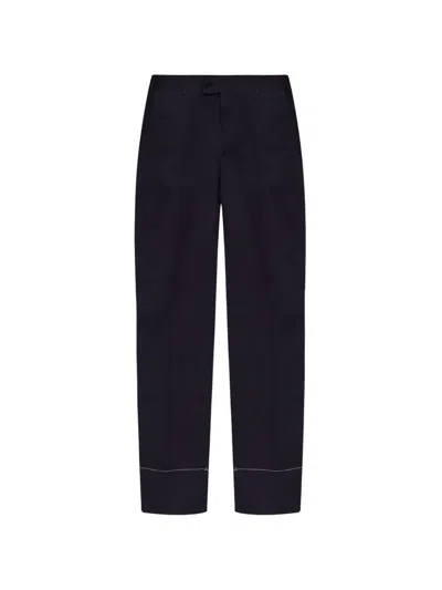 Brioni Button Trousers In Blue