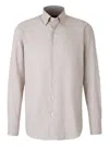 Brioni Plain Dress Shirt In Neutral
