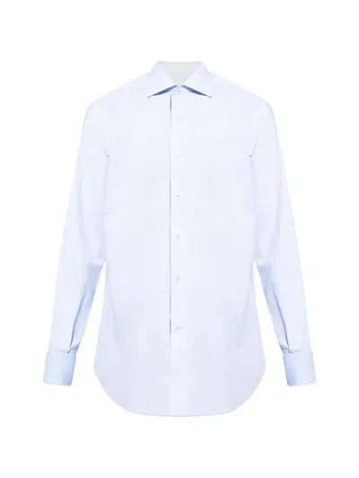 Brioni Buttoned Longsleeve Shirt In Blue
