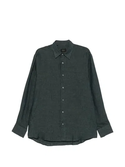 Brioni 버튼 셔츠 In Green