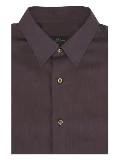 Brioni Buttoned Shirt In Blue