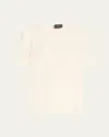 Brioni Cady Silk T-shirt In Milk