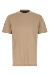 Brioni Carbon Effect Cotton Crew Neck T Shirt In Neutral