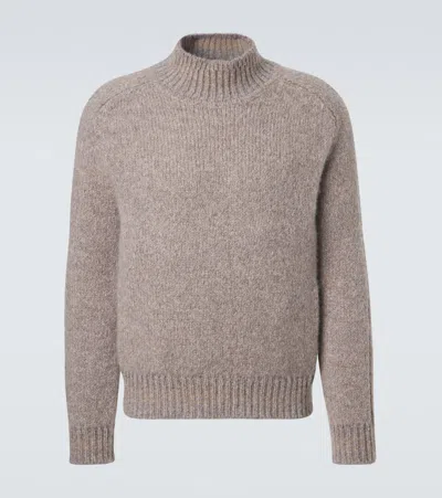 Brioni Cashmere And Silk Sweater In Neutral