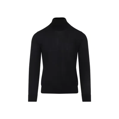 BRIONI BRIONI CASHMERE AND SILK TURTLENECK SWEATER
