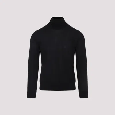 BRIONI CASHMERE AND SILK TURTLENECK SWEATER