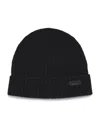Brioni Logo-patch Beanie Hat In Blue