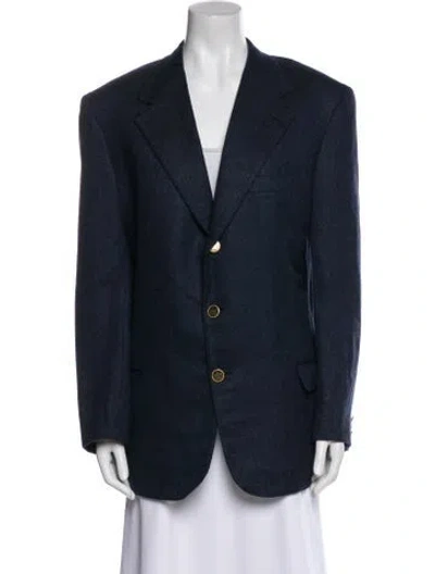 Pre-owned Brioni Cashmere Blazer In Blue